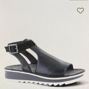 Naot Verbena Suede Ankle Strap Open Toe Platform Wedge Sandal Sz 39 EUR / 8.5 US